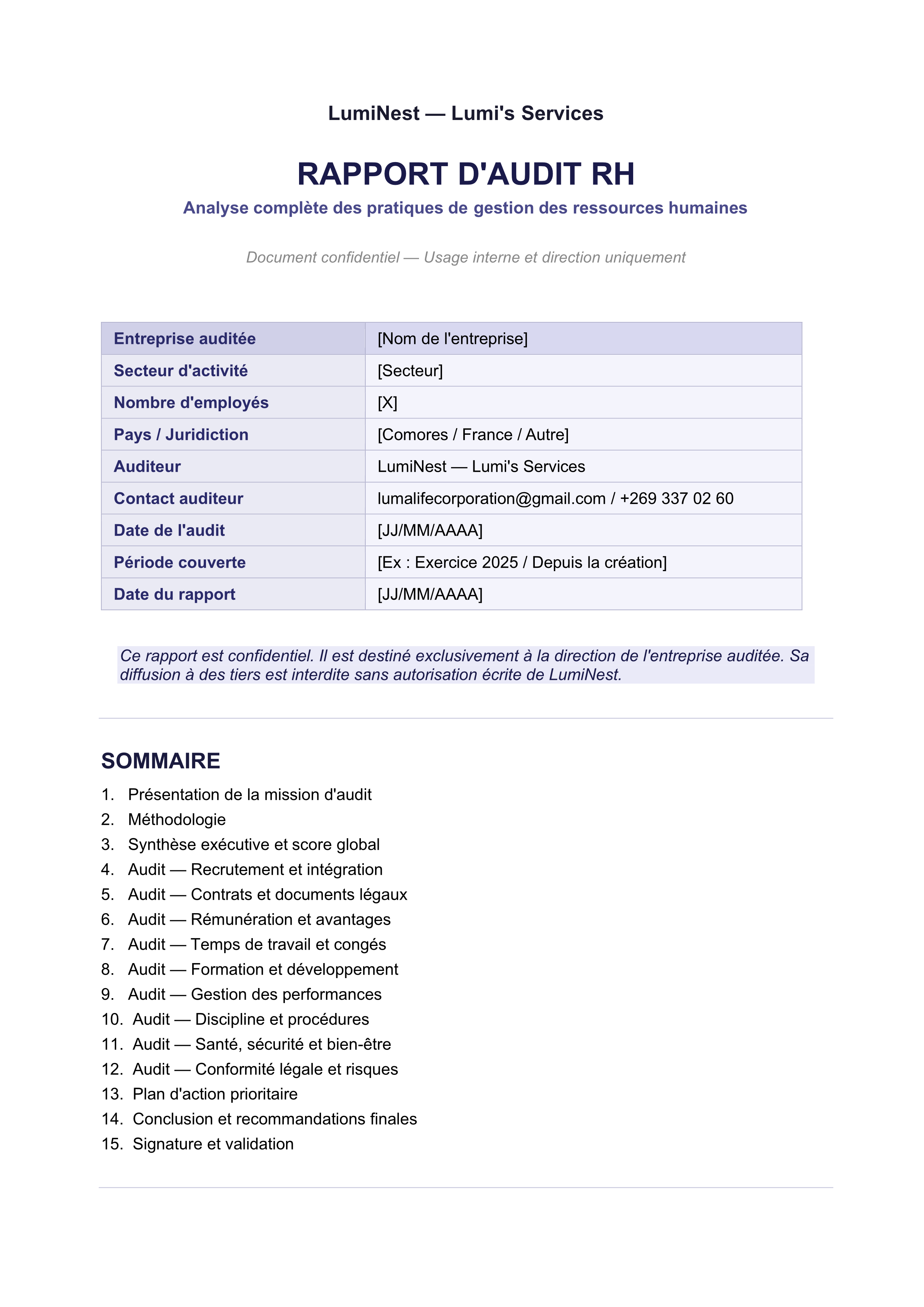 Audit RH